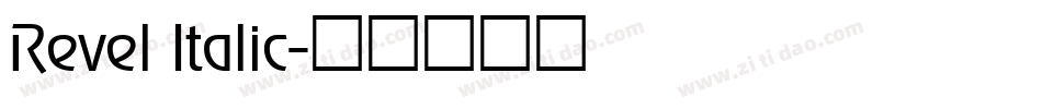 Revel Italic字体转换